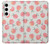 W3503 Peach Hard Case and Leather Flip Case For Samsung Galaxy S24 Plus