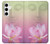 W3511 Lotus flower Buddhism Hard Case and Leather Flip Case For Samsung Galaxy S24 Plus