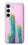 W3673 Cactus Hard Case and Leather Flip Case For Samsung Galaxy S24 Plus