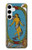 W3746 Tarot Card The World Hard Case and Leather Flip Case For Samsung Galaxy S24 Plus