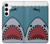 W3825 Cartoon Shark Sea Diving Hard Case and Leather Flip Case For Samsung Galaxy S24 Plus