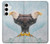 W3843 Bald Eagle On Ice Hard Case and Leather Flip Case For Samsung Galaxy S24 Plus