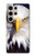 W0854 Eagle American Hard Case and Leather Flip Case For Samsung Galaxy S24 Ultra