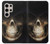 W1107 Skull Face Grim Reaper Hard Case and Leather Flip Case For Samsung Galaxy S24 Ultra