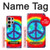 W1870 Tie Dye Peace Hard Case and Leather Flip Case For Samsung Galaxy S24 Ultra