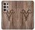 W2183 Goat Wood Graphic Printed Hard Case and Leather Flip Case For Samsung Galaxy S24 Ultra