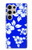 W2244 Hawaiian Hibiscus Blue Pattern Hard Case and Leather Flip Case For Samsung Galaxy S24 Ultra