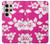 W2246 Hawaiian Hibiscus Pink Pattern Hard Case and Leather Flip Case For Samsung Galaxy S24 Ultra