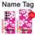 W2246 Hawaiian Hibiscus Pink Pattern Hard Case and Leather Flip Case For Samsung Galaxy S24 Ultra