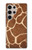 W2326 Giraffe Skin Hard Case and Leather Flip Case For Samsung Galaxy S24 Ultra