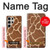 W2326 Giraffe Skin Hard Case and Leather Flip Case For Samsung Galaxy S24 Ultra