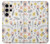 W2354 Pastel Flowers Pattern Hard Case and Leather Flip Case For Samsung Galaxy S24 Ultra