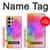 W2488 Tie Dye Color Hard Case and Leather Flip Case For Samsung Galaxy S24 Ultra