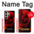 W2898 Red Rose Hard Case and Leather Flip Case For Samsung Galaxy S24 Ultra