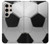 W2964 Football Soccer Ball Hard Case and Leather Flip Case For Samsung Galaxy S24 Ultra