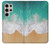 W3150 Sea Beach Hard Case and Leather Flip Case For Samsung Galaxy S24 Ultra