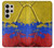 W3306 Colombia Flag Vintage Football Graphic Hard Case and Leather Flip Case For Samsung Galaxy S24 Ultra