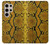 W3365 Yellow Python Skin Graphic Print Hard Case and Leather Flip Case For Samsung Galaxy S24 Ultra