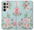 W3494 Vintage Rose Polka Dot Hard Case and Leather Flip Case For Samsung Galaxy S24 Ultra