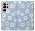 W3681 Daisy Flowers Pattern Hard Case and Leather Flip Case For Samsung Galaxy S24 Ultra