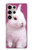 W3870 Cute Baby Bunny Hard Case and Leather Flip Case For Samsung Galaxy S24 Ultra