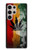 W3890 Reggae Rasta Flag Smoke Hard Case and Leather Flip Case For Samsung Galaxy S24 Ultra