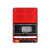 W3204 Red Cassette Recorder Graphic Tablet Hard Case For iPad 10.2 (2021,2020,2019), iPad 9 8 7