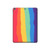 W3799 Cute Vertical Watercolor Rainbow Tablet Hard Case For iPad 10.2 (2021,2020,2019), iPad 9 8 7