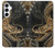 W0426 Gold Dragon Hard Case and Leather Flip Case For Samsung Galaxy A55 5G