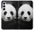 W1072 Panda Bear Hard Case and Leather Flip Case For Samsung Galaxy A55 5G