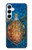 W1249 Blue Sea Turtle Hard Case and Leather Flip Case For Samsung Galaxy A55 5G