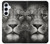 W1352 Lion Face Hard Case and Leather Flip Case For Samsung Galaxy A55 5G