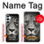 W1352 Lion Face Hard Case and Leather Flip Case For Samsung Galaxy A55 5G