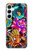 W1630 Fish Japanese Oriental Tattoo Hard Case and Leather Flip Case For Samsung Galaxy A55 5G