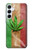 W2109 Smoke Reggae Rasta Flag Hard Case and Leather Flip Case For Samsung Galaxy A55 5G