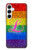 W2900 Rainbow LGBT Lesbian Pride Flag Hard Case and Leather Flip Case For Samsung Galaxy A55 5G