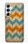 W3033 Vintage Wood Chevron Graphic Printed Hard Case and Leather Flip Case For Samsung Galaxy A55 5G