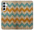 W3033 Vintage Wood Chevron Graphic Printed Hard Case and Leather Flip Case For Samsung Galaxy A55 5G