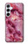 W3052 Pink Marble Graphic Printed Hard Case and Leather Flip Case For Samsung Galaxy A55 5G