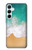 W3150 Sea Beach Hard Case and Leather Flip Case For Samsung Galaxy A55 5G