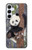 W3793 Cute Baby Panda Snow Painting Hard Case and Leather Flip Case For Samsung Galaxy A55 5G