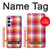 W3941 LGBT Lesbian Pride Flag Plaid Hard Case and Leather Flip Case For Samsung Galaxy A55 5G