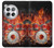 W1431 Skull Drum Fire Rock Hard Case and Leather Flip Case For OnePlus 12