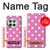 W2358 Pink Polka Dots Hard Case and Leather Flip Case For OnePlus 12