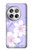 W2361 Purple White Flowers Hard Case and Leather Flip Case For OnePlus 12