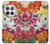 W3205 Retro Art Flowers Hard Case and Leather Flip Case For OnePlus 12