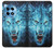 W0752 Blue Fire Grim Wolf Hard Case and Leather Flip Case For OnePlus 12R