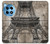 W3416 Eiffel Tower Blueprint Hard Case and Leather Flip Case For OnePlus 12R