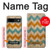 W3033 Vintage Wood Chevron Graphic Printed Hard Case and Leather Flip Case For Google Pixel 8a