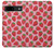 W3719 Strawberry Pattern Hard Case and Leather Flip Case For Google Pixel 8a